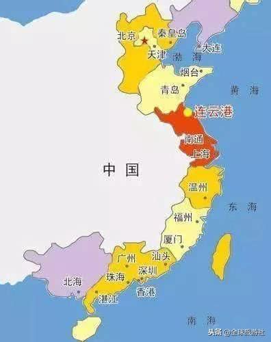 上海最高 大陸沿海地圖